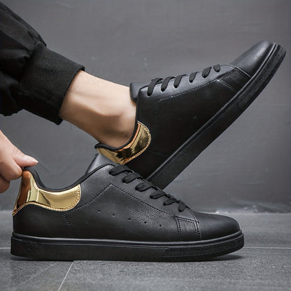 Damien | Herren Sneaker mit Schnürung und Blockabsatz, White
