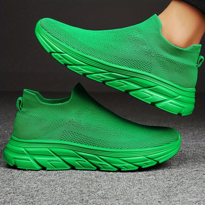 Daniel | Herren Slip-On Sneaker mit Strickschaft, Ademend, Sportlich