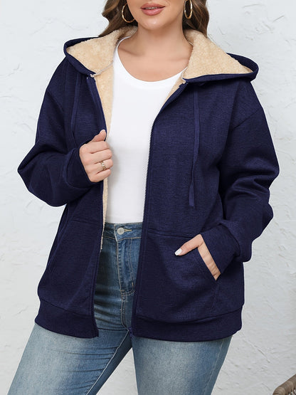 Leonie Kapuzenjacke mit Fellimitat-Kapuze für Damen