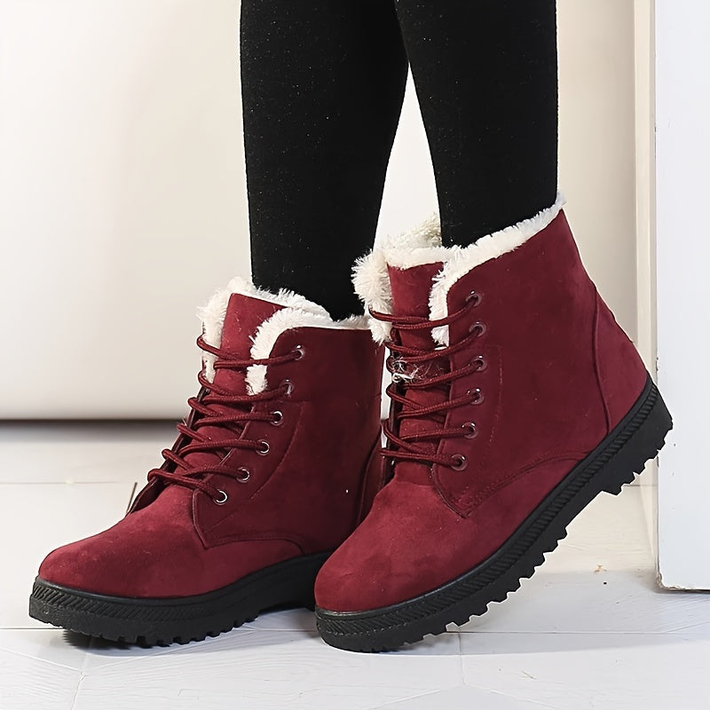 Benedikte | Chelsea Boots Damen mit Kunstfellkragen