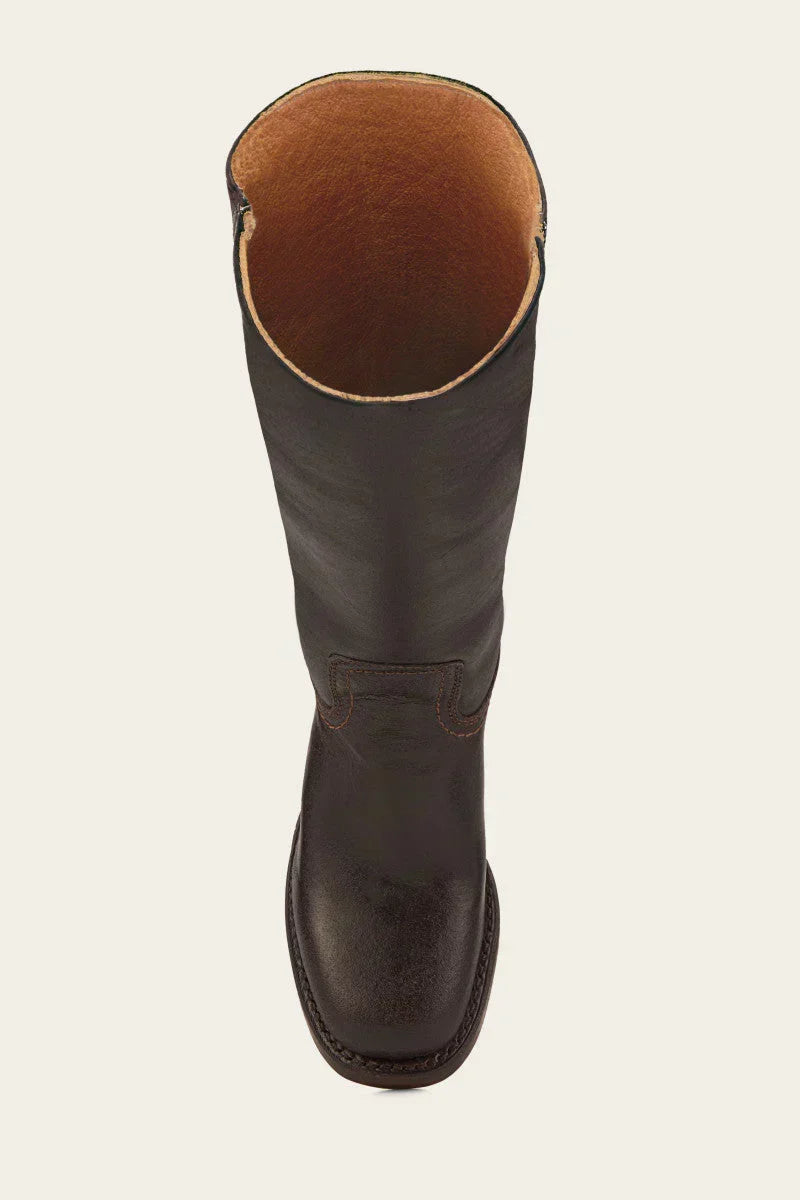Olivia | Schmale Damenstiefel mit Reißverschluss und Absatz