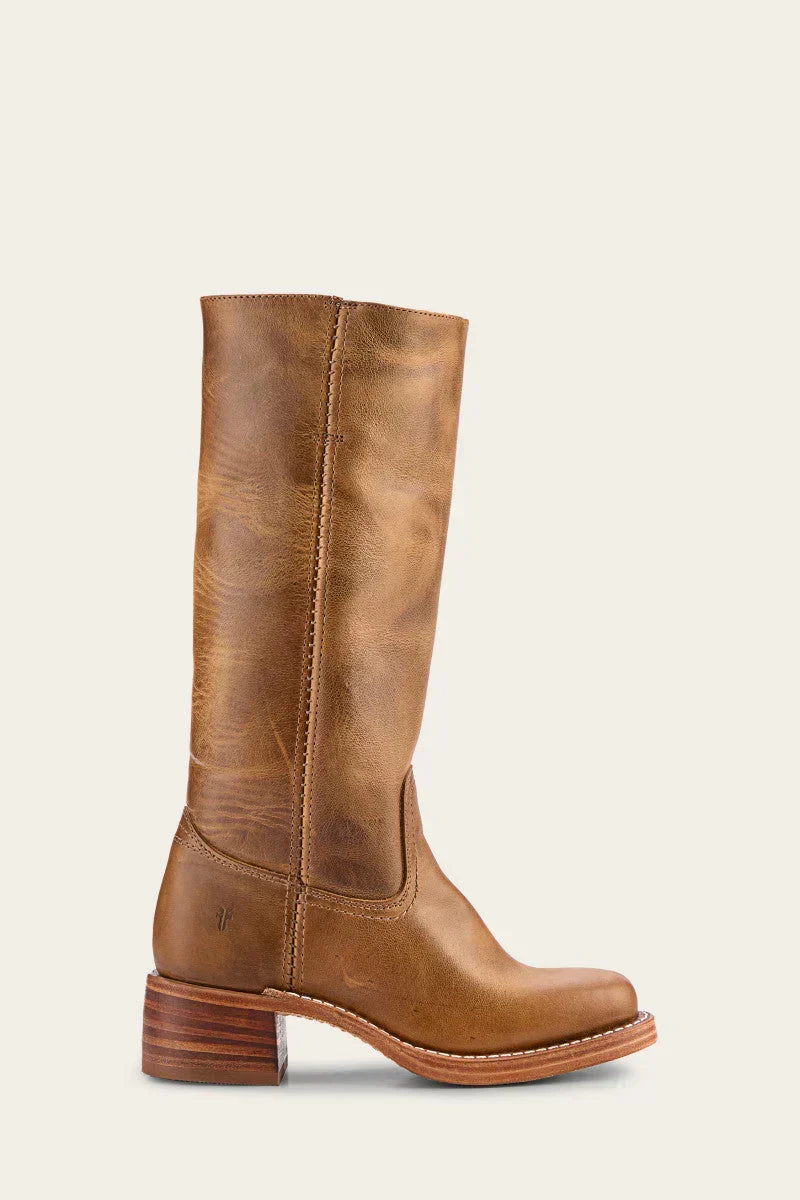 Olivia | Schmale Damenstiefel mit Reißverschluss und Absatz