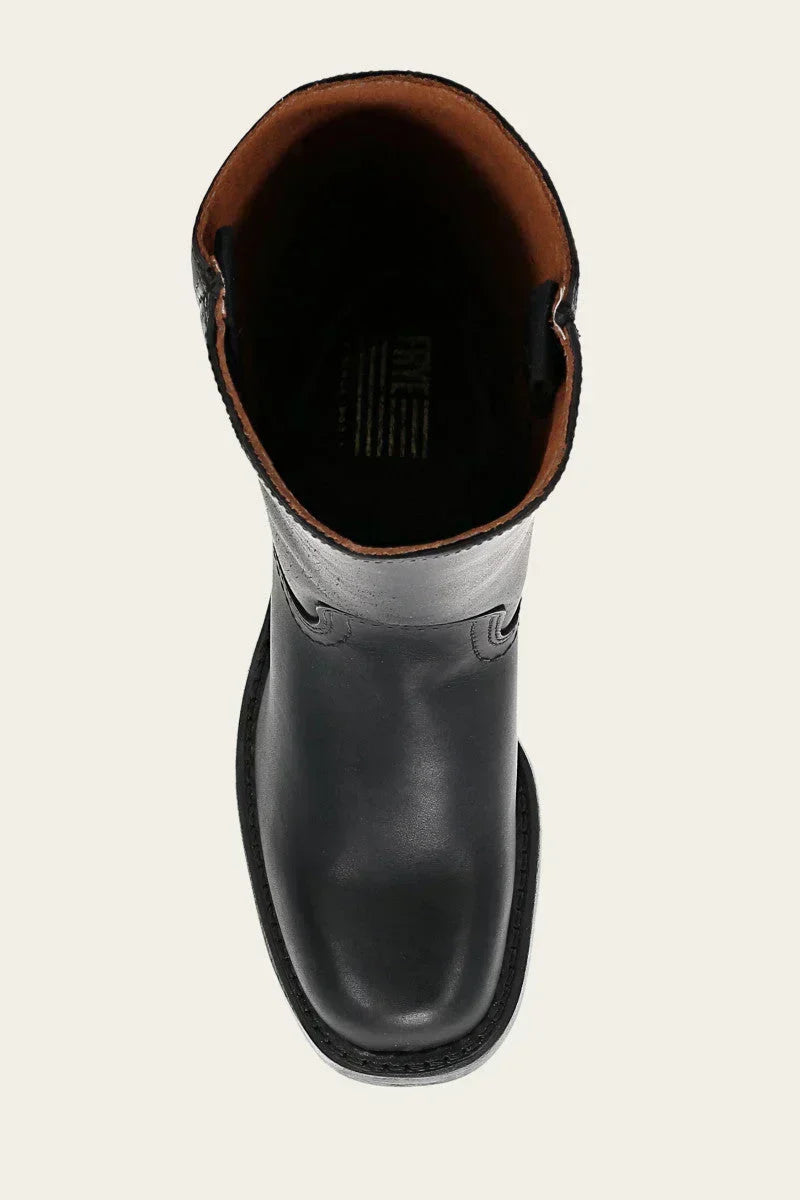 Olivia | Schmale Damenstiefel mit Reißverschluss und Absatz