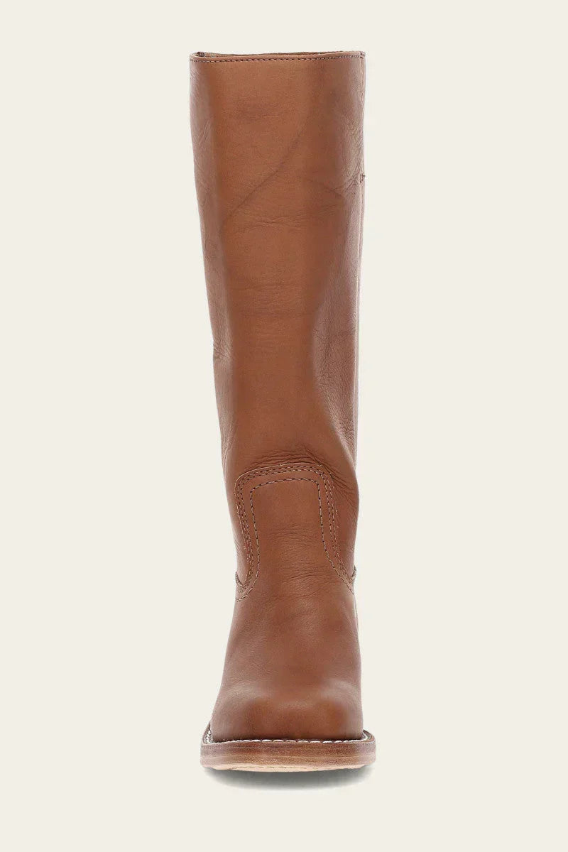 Olivia | Schmale Damenstiefel mit Reißverschluss und Absatz