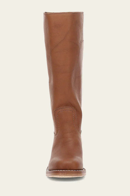 Olivia | Schmale Damenstiefel mit Reißverschluss und Absatz