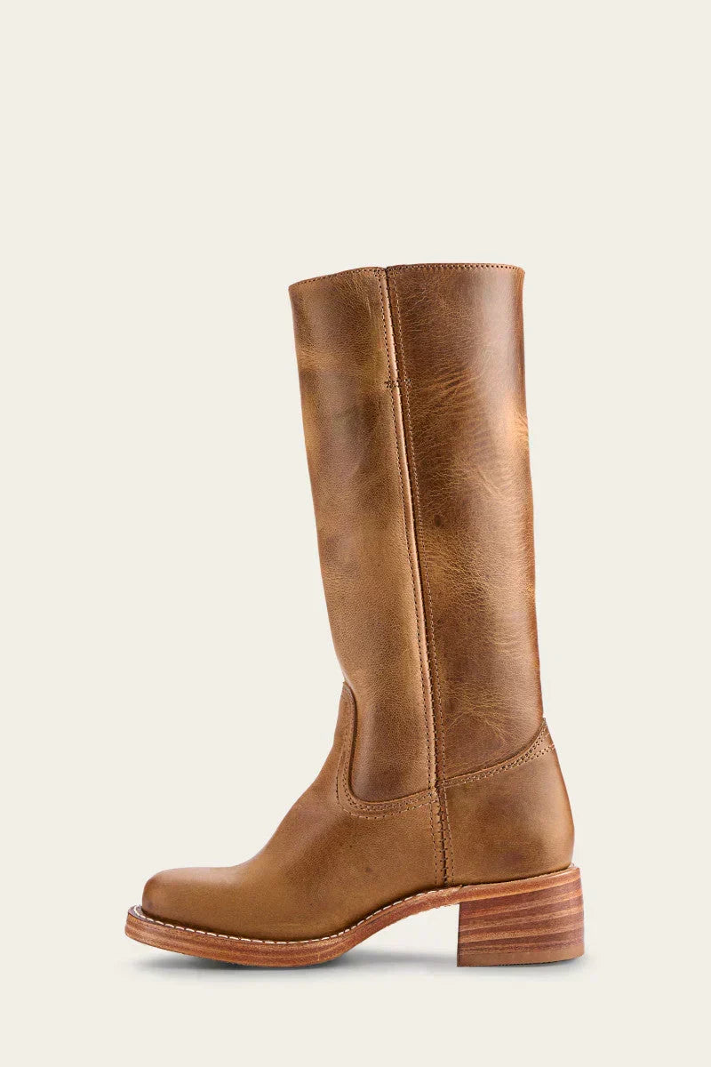 Olivia | Schmale Damenstiefel mit Reißverschluss und Absatz