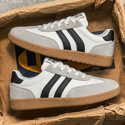 Duncan | Herren Retro-Sneaker mit Streifenmuster und Schnürung