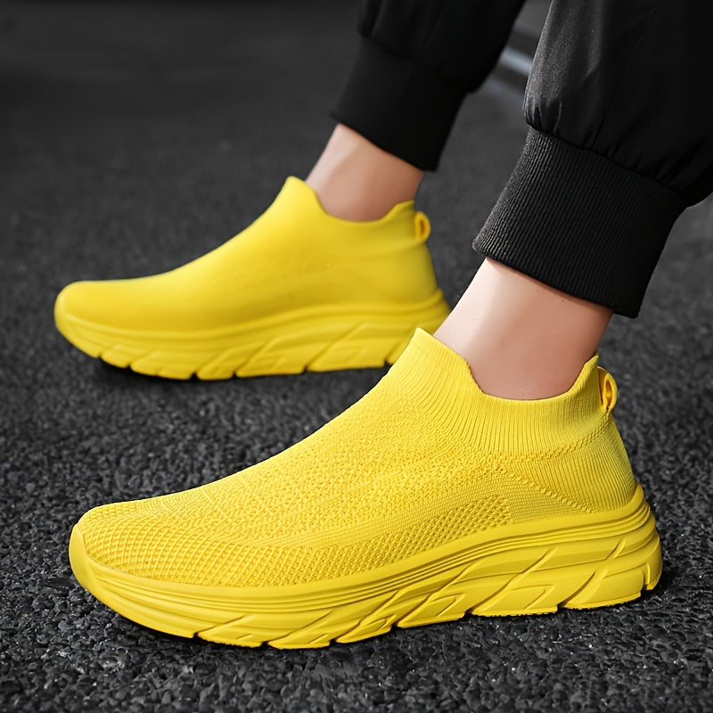 Daniel | Herren Slip-On Sneaker mit Strickschaft, Ademend, Sportlich