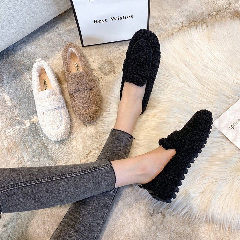 Allegra Flauschige Pantoffel-Sandalen für Damen