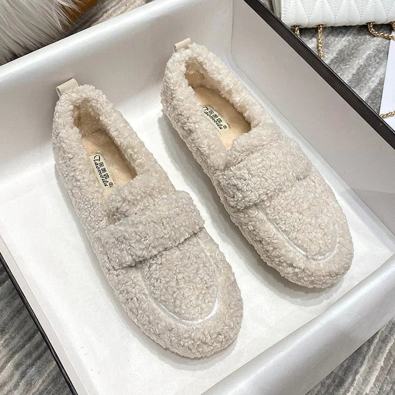 Allegra Flauschige Pantoffel-Sandalen für Damen