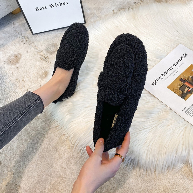 Allegra Flauschige Pantoffel-Sandalen für Damen