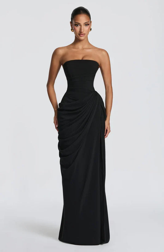 Elin | Trägerloses Korsettkleid mit Schnürung und Beinschlitz