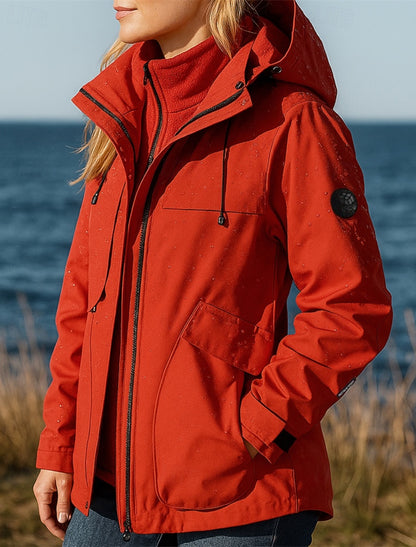 Felicia | Winterjacke Damen 3-in-1 mit Kapuze Fleece-Innenjacke