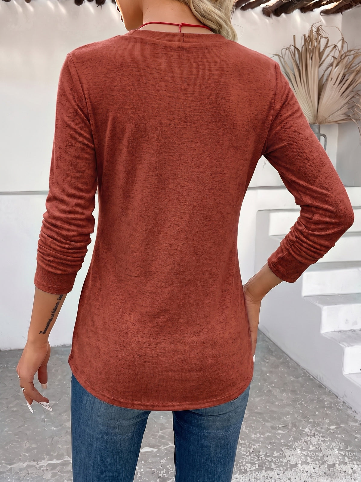 Eleanor | Damen Strickcardigan mit Streifen-Einsatz
