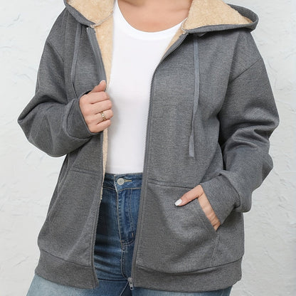 Leonie Kapuzenjacke mit Fellimitat-Kapuze für Damen