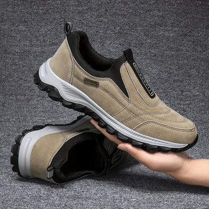 Diederik | Herren Wildleder Sneaker mit Profilsohle, Slip-On