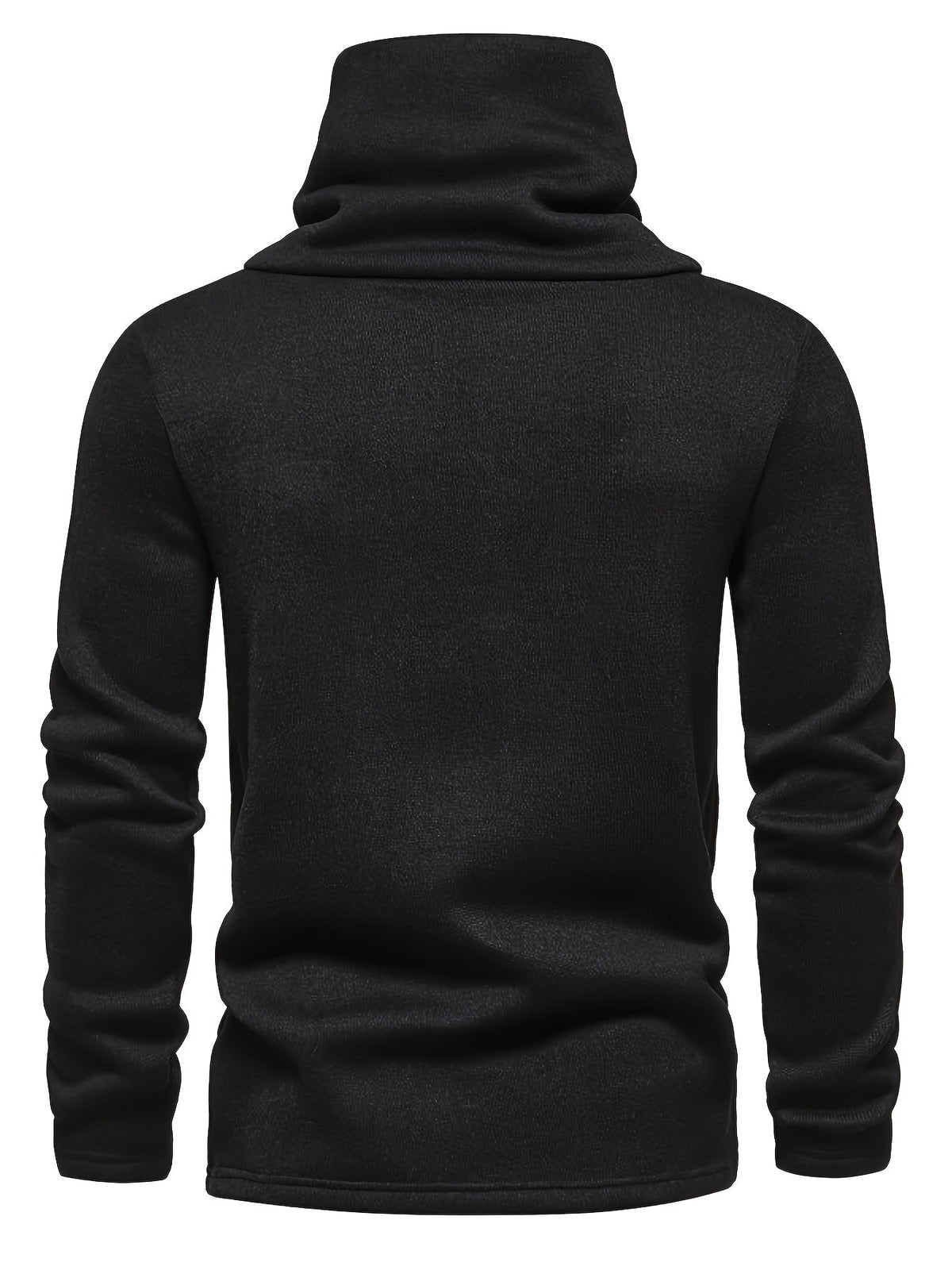 Emmanuel | Herren Strickpullover mit Knopfleiste Stehkragen