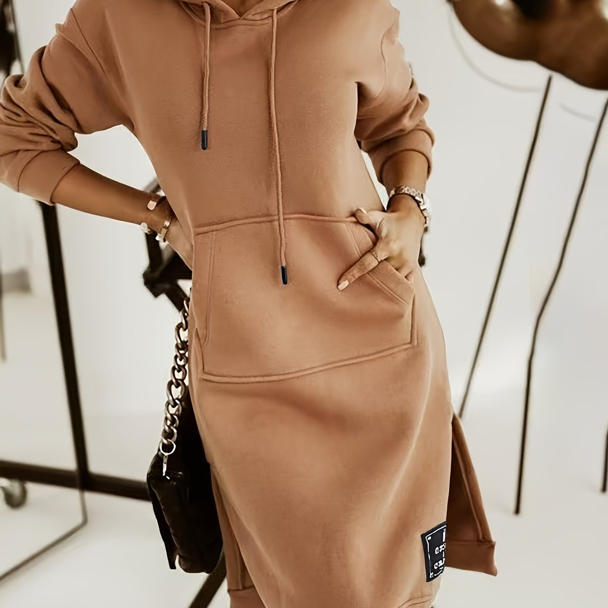 Katinka | Oversize Hoodiekleid mit Kapuze für Damen