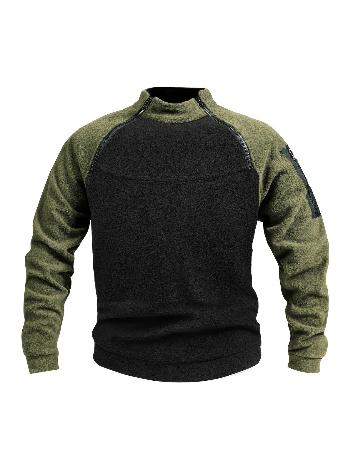 Emiel | Herren Strickpullover mit Reißverschluss Stehkragen