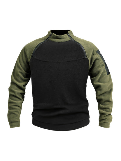 Emiel | Herren Strickpullover mit Reißverschluss Stehkragen