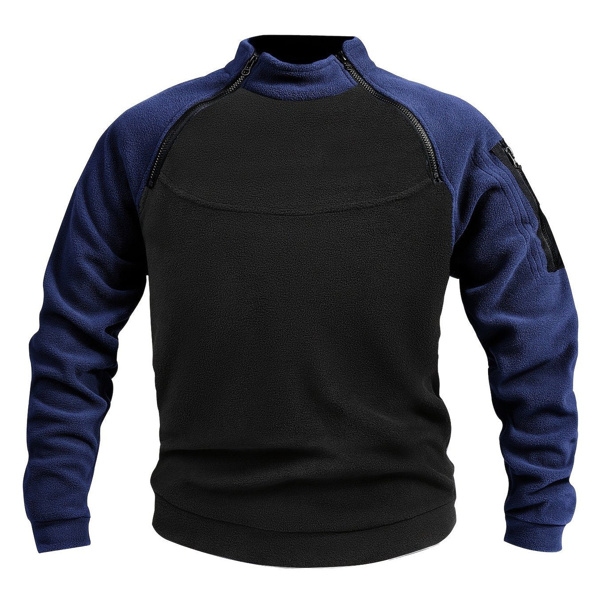 Emiel | Herren Strickpullover mit Reißverschluss Stehkragen