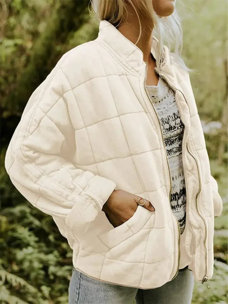 Delphine | Damen Übergangsjacke Lockere Passform Elegant