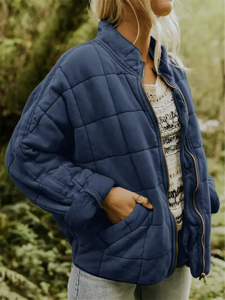 Delphine | Damen Übergangsjacke Lockere Passform Elegant