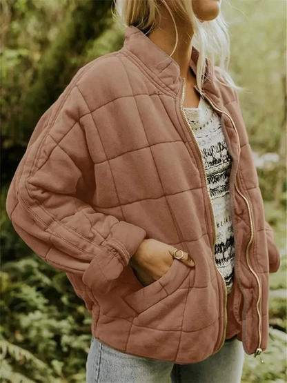 Delphine | Damen Übergangsjacke Lockere Passform Elegant
