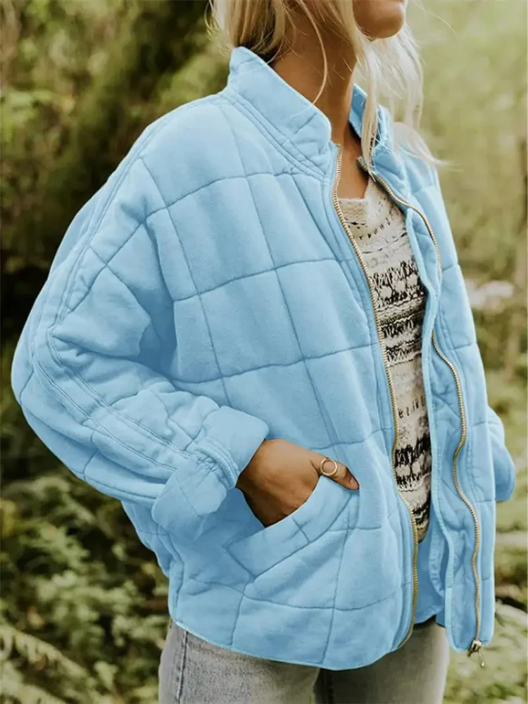 Delphine | Damen Übergangsjacke Lockere Passform Elegant