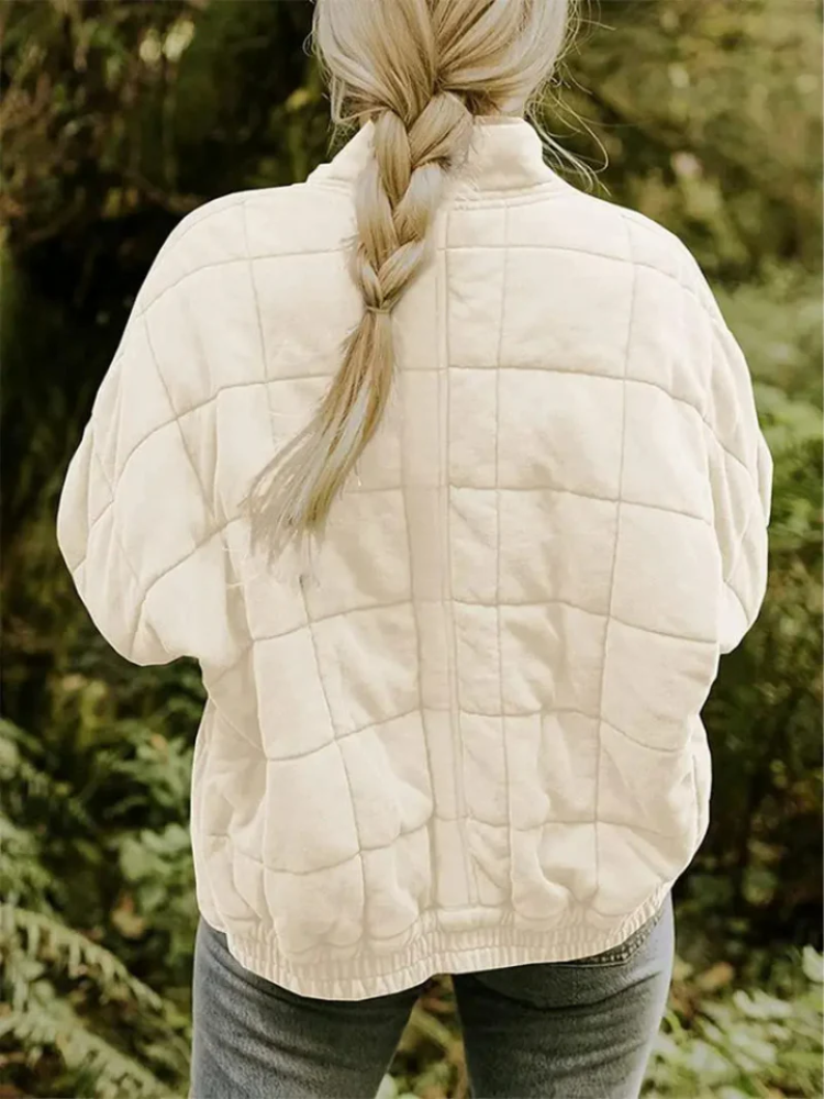 Delphine | Damen Übergangsjacke Lockere Passform Elegant