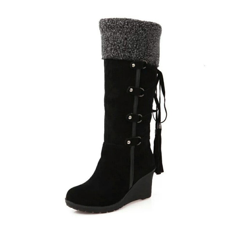 Zoé | Gefütterte Winterstiefel mit Keilabsatz für Damen