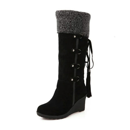 Zoé | Gefütterte Winterstiefel mit Keilabsatz für Damen