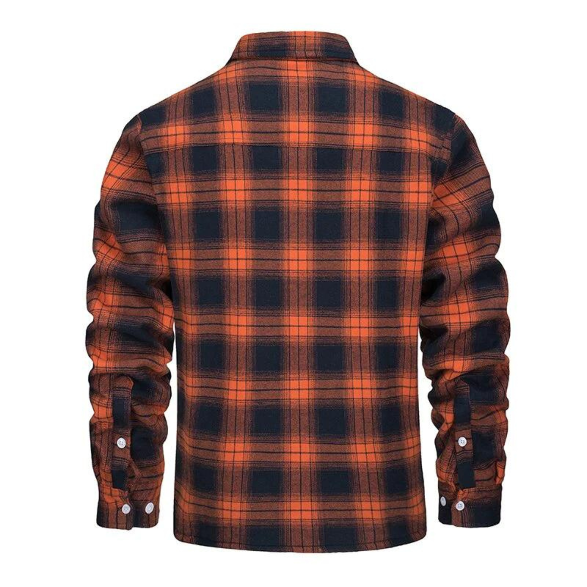 Carl | Herren Karo Jacke mit Kunstfell-Kapuze