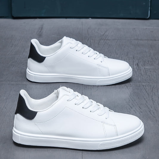 Damien | Herren Sneaker mit Schnürung und Blockabsatz, White