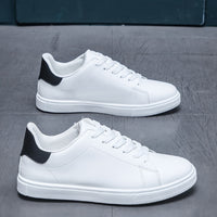 Damien | Herren Sneaker mit Schnürung und Blockabsatz, White