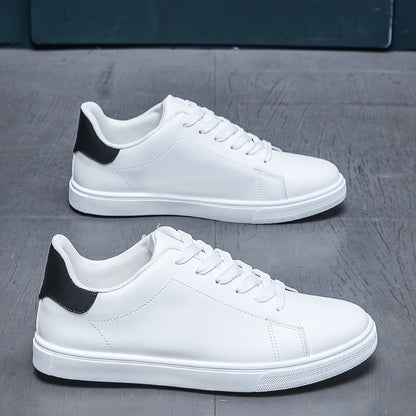 Damien | Herren Sneaker mit Schnürung und Blockabsatz, White