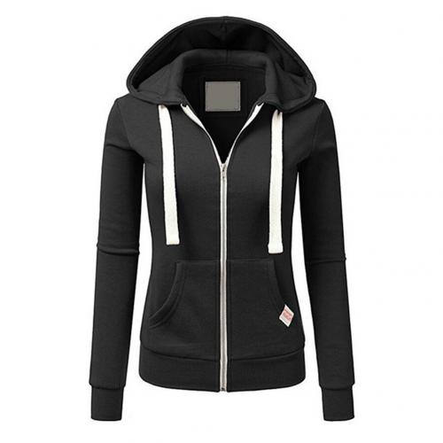 Cecile | Damen Kapuzenpullover Reißverschluss Kordelzug