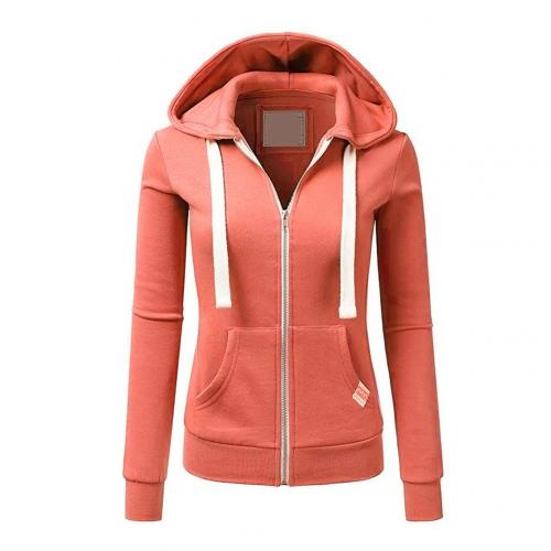 Cecile | Damen Kapuzenpullover Reißverschluss Kordelzug