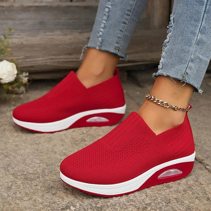 Liv | Slip-On Sneaker Damen mit Mesh-Design und rutschfester Sohle