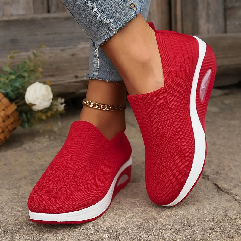 Liv | Slip-On Sneaker Damen mit Mesh-Design und rutschfester Sohle