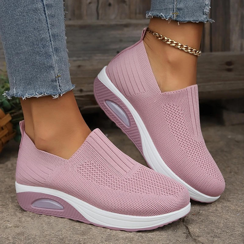 Liv | Slip-On Sneaker Damen mit Mesh-Design und rutschfester Sohle