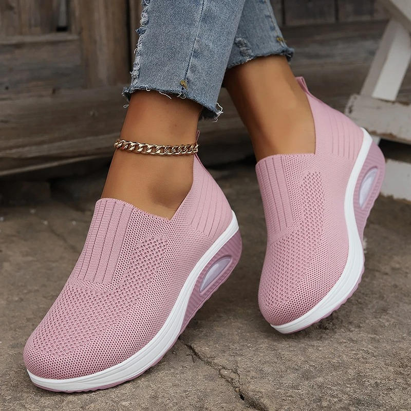 Liv | Slip-On Sneaker Damen mit Mesh-Design und rutschfester Sohle