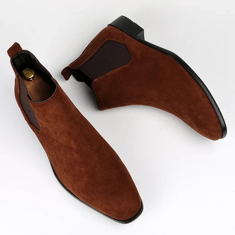 Aaron | Herren Chelsea Boots Knöchelhoch zum Schlüpfen
