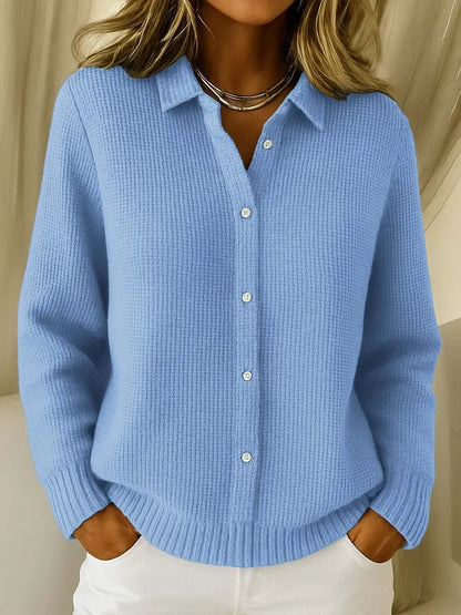 Grace | Damen Strickpullover mit Stehkragen Langarm