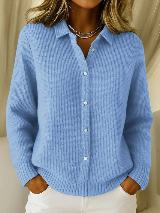 Grace | Damen Strickpullover mit Stehkragen Langarm