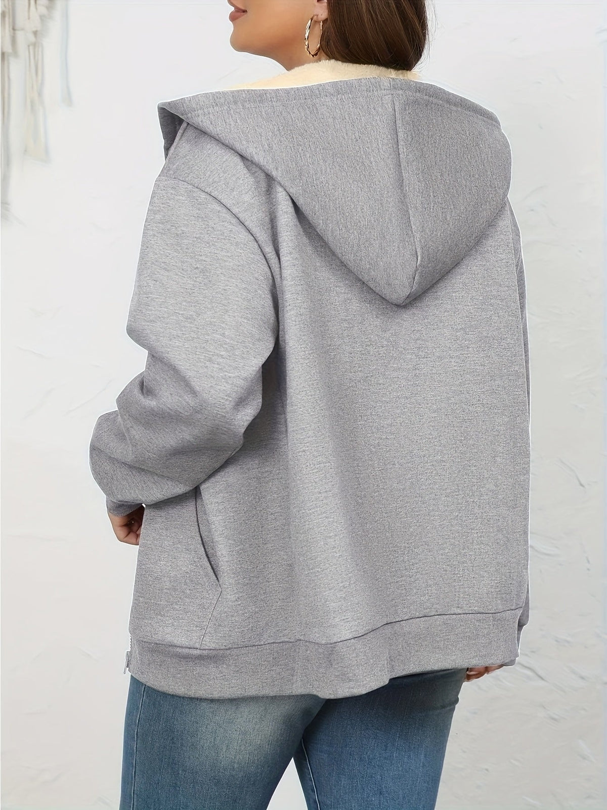 Leonie Kapuzenjacke mit Fellimitat-Kapuze für Damen