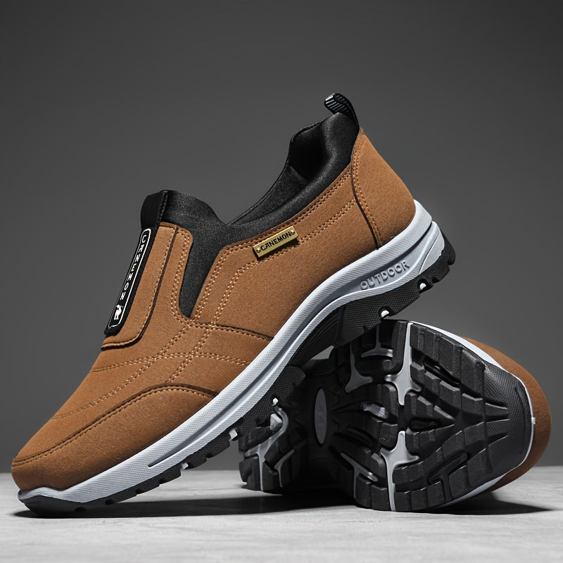 Dominic | Herren Slip-On Sneaker mit Blockabsatz, Profilsohle