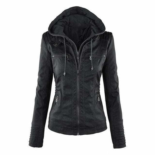 Aurora | Kapuzenjacke Damen Gefüttert Zweilagig mit Reißverschluss