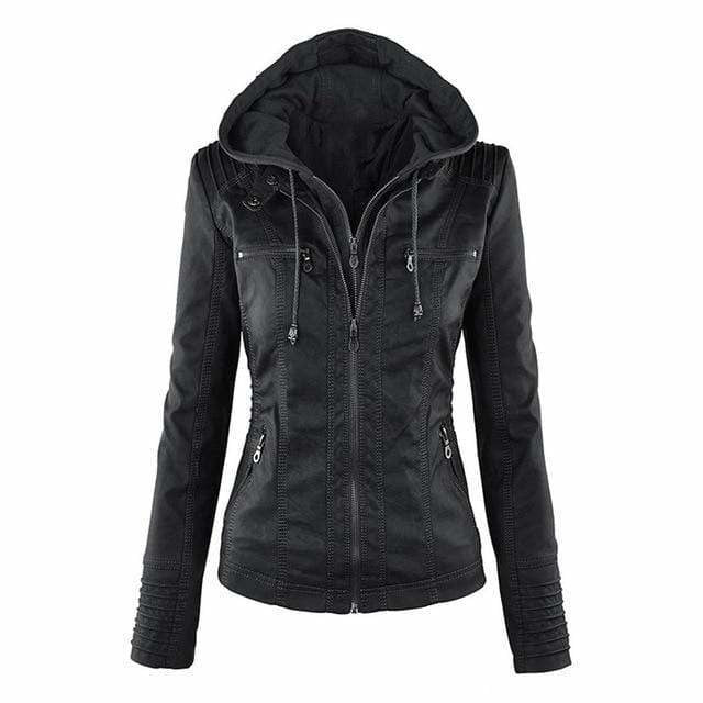 Aurora | Kapuzenjacke Damen Gefüttert Zweilagig mit Reißverschluss