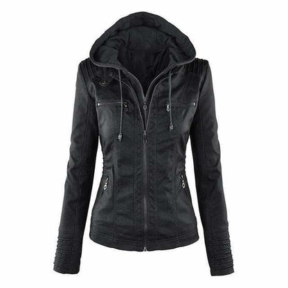 Aurora | Kapuzenjacke Damen Gefüttert Zweilagig mit Reißverschluss